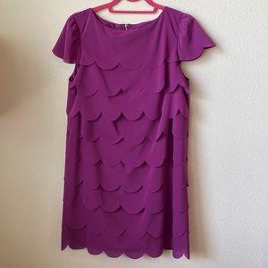 Julie Dillon Purple Scallop Dress